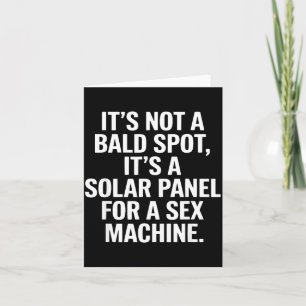 Cartão De Agradecimento Não É Um Cabelo Careca É Um Painel Solar Pai Engra