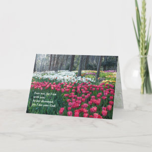 Cartão De Agradecimento "Não Medo, porque estou com você"