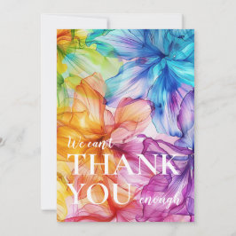 Cartão De Agradecimento Não podemos obrigado-lo suficiente Bloom Ereal