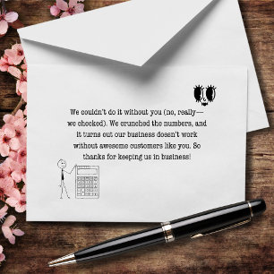 Cartão De Agradecimento Não podíamos fazê-lo sem ti Não contávamos