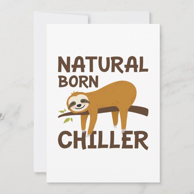 Cartão De Agradecimento Nascer natural Chiller (Frente)
