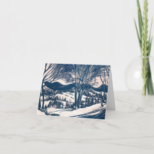 Cartão De Agradecimento Natais vintages Obrigado