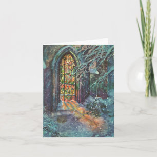 Cartão De Agradecimento Natais vintages Obrigado