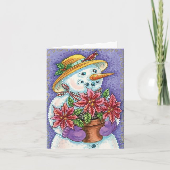 Cartão De Agradecimento Natais vintages Obrigado (Frente)