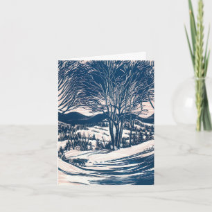 Cartão De Agradecimento Natais vintages Obrigado