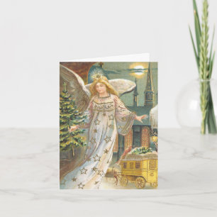 Cartão De Agradecimento Natais vintages Obrigado