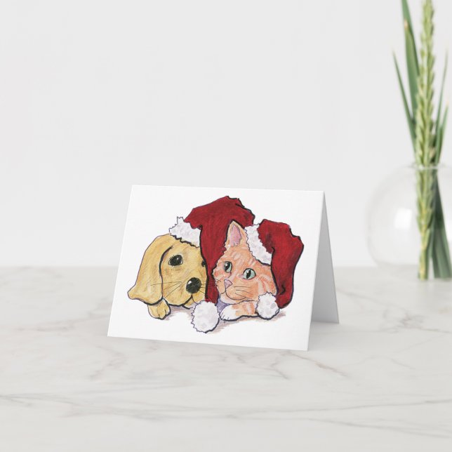 Cartão De Agradecimento Natais vintages Obrigado (Frente)