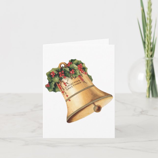 Cartão De Agradecimento Natais vintages Obrigado (Frente)