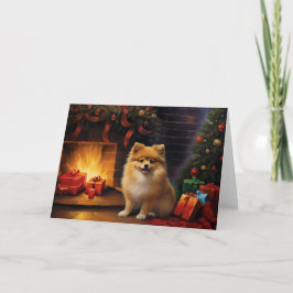 Cartão De Agradecimento Natal da Pomerânia 1