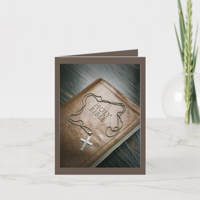 Cartão De Agradecimento Natal espiritual (Frente)