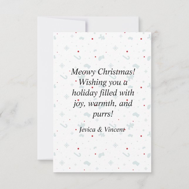 Cartão De Agradecimento Natal inspirado no Natal Feriado (Verso)