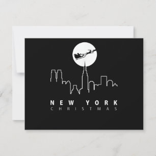 Cartão De Agradecimento Natal na Cidade de Nova York