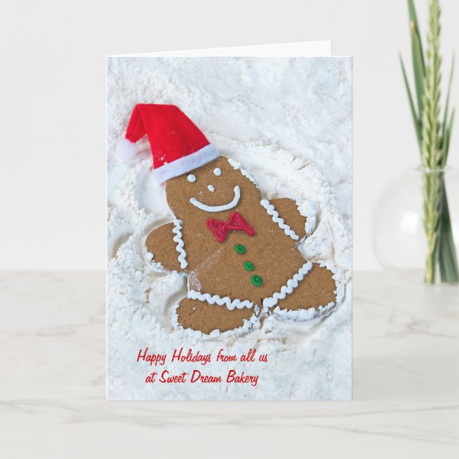 Cartão De Agradecimento Natal Obrigado ao cliente (Frente)