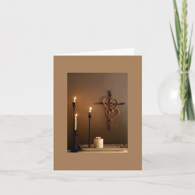 Cartão De Agradecimento Natal religioso (Frente)