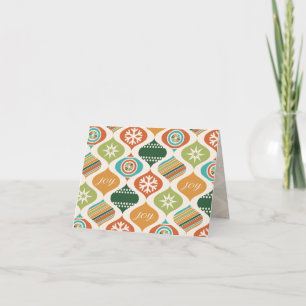 Cartão De Agradecimento Natal Retro Gengibre & Especiarias Felizes Festas