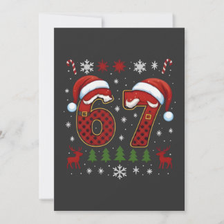 Cartão De Agradecimento Natal Seis Sete 67 Papai Noel Xmas Geração Alfa