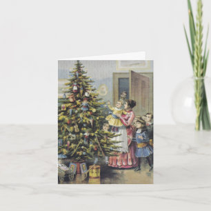 Cartão De Agradecimento Natal Vintage Obrigado