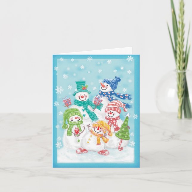 Cartão De Agradecimento Natal Vintage Obrigado (Frente)