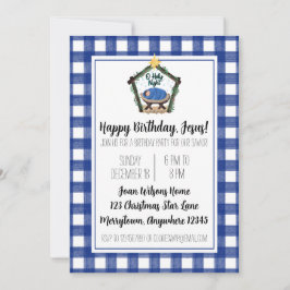 Cartão De Agradecimento Natividade Feliz Aniversário Festa de Natal Jesus