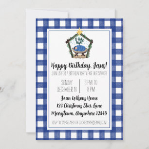 Cartão De Agradecimento Natividade Feliz Aniversário Festa de Natal Jesus