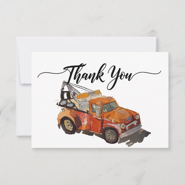 Cartão De Agradecimento Naufrágio de festa de aniversário (Frente)