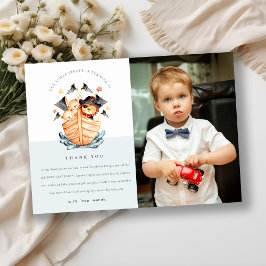 Cartão De Agradecimento Nave Pirata Náutica Leão Filhote Crianças Foto Ani