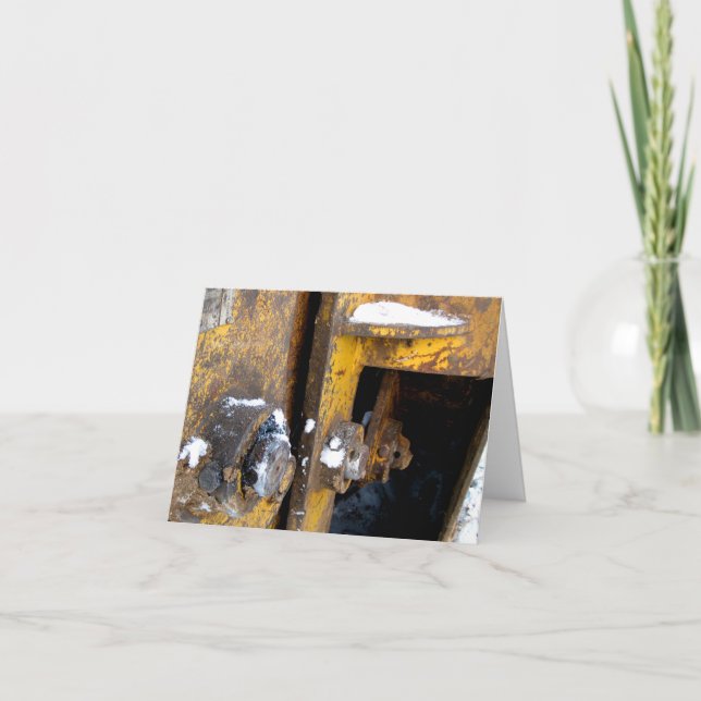 Cartão De Agradecimento Negócios de escavação agradecimentos às cartas esc (Frente)