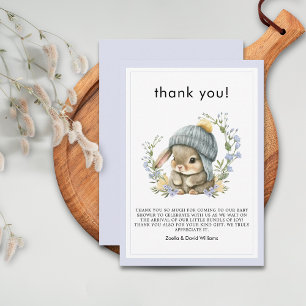Cartão de Agradecimento Neutro para Bebê Florestal