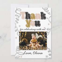Cartão De Agradecimento New Years Eve Birthdayt Thank You Photo Card