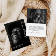 No Loving Memory Modern Script 2-Photo Funeral