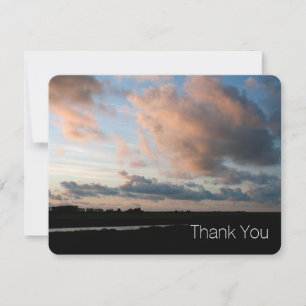 Cartão De Agradecimento No Sunset Peaceful Sky 2 Simpatia Obrigado