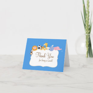 Cartão De Agradecimento Noah's Ark Animals Thank You Note Card