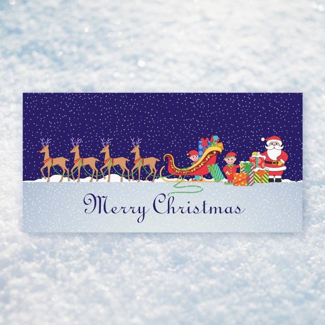 Cartão De Agradecimento Noite antes do Natal (Criador carregado)