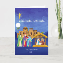 Cartão De Agradecimento Noite Silenciosa, Noite Santa