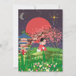 Cartão De Agradecimento Noites do Japão