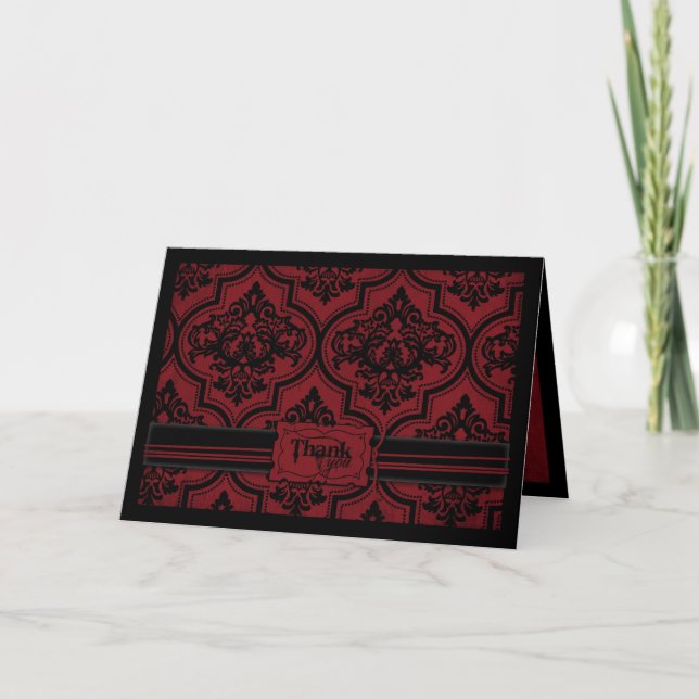 Cartão De Agradecimento Noiva Vampira Carta TY (Frente)
