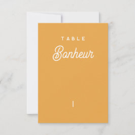 Cartão De Agradecimento Nom de table Colorus - Orange