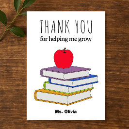 Cartão De Agradecimento Nome Personalizado do Presente de Apreciação do Pr