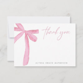 Cartão De Agradecimento Nome Personalizável Arco Rosa Casamento Chá de Noi