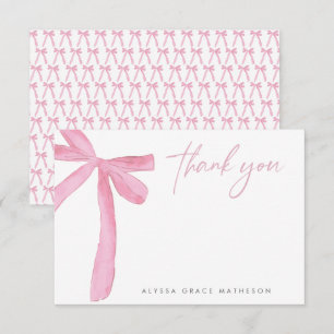 Cartão De Agradecimento Nome Personalizável Arco Rosa Casamento Chá de Noi