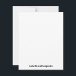 Cartão De Agradecimento Nomes de Negrito Modernos no Casamento Vertical Br<br><div class="desc">Nomes de Negrito Modernos no Cartões de agradecimentos de Casamento Vertical Vertical Branco Inferior</div>