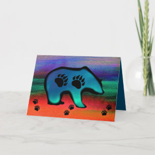 Cartão De Agradecimento Northern Lights Spirit Bear