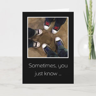 Cartão De Agradecimento Nossa amizade era para ser.