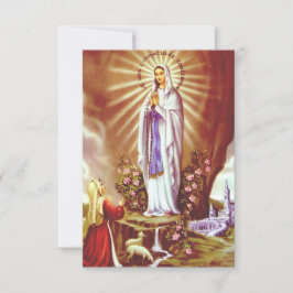 Cartão De Agradecimento Nossa Senhora de Lourdes