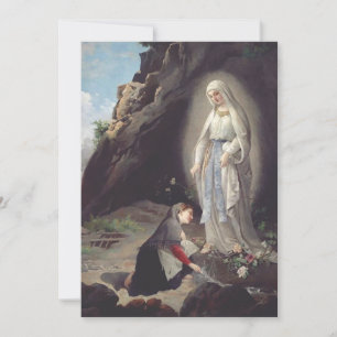 Cartão De Agradecimento Nossa Senhora de Lourdes