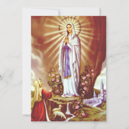 Cartão De Agradecimento Nossa Senhora de Lourdes