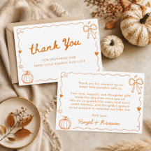 Nosso Doce Pequeno Pumpkin Doodle Chá de Bebê
