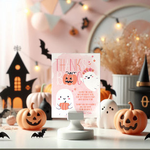 Cartão De Agradecimento Nosso Pequeno Aniversário De Halloween Obrigado