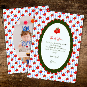 Cartão De Agradecimento Nosso pequeno tomate está transformando uma foto d