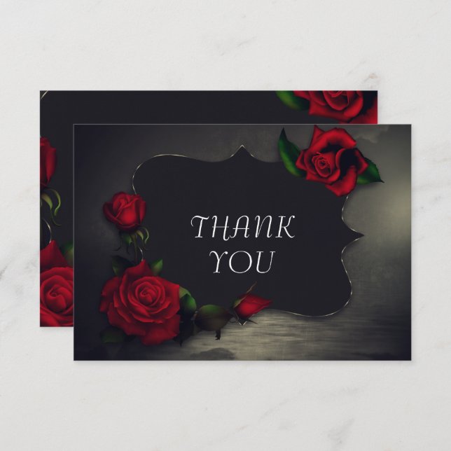 Cartão De Agradecimento Nostalgic Gothday (Frente/Verso)